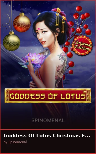 Goddess Of Lotus Christmas Edition